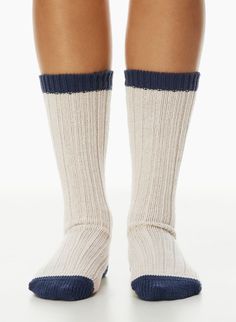 SNUGGLE CALF SOCK | Aritzia Comfortable Soft Knit Socks For Fall, Cozy Super Soft Socks For Fall, Comfy Super Soft Socks For Fall, Snug Comfortable Fall Socks, Comfortable Snug Socks For Fall, Comfortable Socks For Fall, Comfortable Snug Socks For Loungewear, Comfortable Beige Mid-calf Socks, Super Soft Snug Socks For Fall