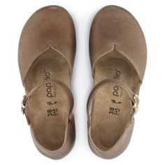 Mary Ring-Buckle Natural Leather Birkenstock Women, Pu Heels, Leather Wedge Sandals, Shoes Woman, Sandals For Sale, Soft Natural, Girls Sneakers, Leather Wedges, Delicate Rings