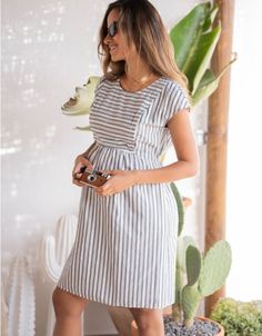 Cotton Stripe Maternity & Nursing Dress | Seraphine Modest Maternity Dresses, Cotton Maternity Dress, Cocktail Dress Maternity, Bump Ahead, Nursing Friendly Dress, Floral Maternity Dresses, Maternity Dresses Summer, Maternity Tunic, Maternity Nursing Dress