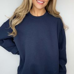 Introducing your perfect weekend companion: the Oversize Soft Crew Sweatshirt! This cozy wardrobe staple is your go-to for comfort and style. Its soft fabric will keep you feeling chill, while its oversize fit gives you plenty of space to get creative. So don't wait! Snuggle up in one now! CREW NECK SIZING: (Size up for a oversozed feel) Small- Length 27" , Width 20" Medium- Length 28" , Width 22" Large- Length 29", Width 24" XL- Length 30" , Width 26" 2XL- Length 31", Width 28" Cozy Wardrobe, Business Clothing, Hot Mess, Crew Sweatshirts, Stay Cozy, Oversized Fits, Medium Length, Wardrobe Staples, How To Introduce Yourself