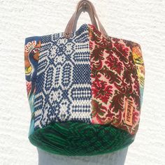 Large Bucket Style Tote Bag Upcycled Vintage Fabrics/multicolored Fabric Tote Bag With Leather Handles/carry All Tote Barelaki10 - Etsy Retro Bucket Bag For Everyday Use, Vintage Bucket Shoulder Bag, Retro Tote Bucket Bag For Daily Use, Multicolor Tote Bucket Bag For Errands, Vintage Bucket Shape Shoulder Bag For Daily Use, Vintage Tote Bucket Bag For Daily Use, Retro Bucket Bag Tote For Everyday Use, Vintage Rectangular Everyday Bucket Bag, Vintage Handmade Bucket Bag For Travel