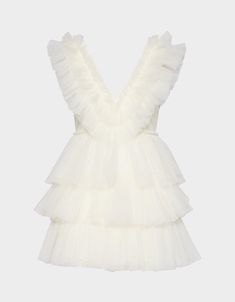 Show off your playful side in this sassy-sweet tulle mini dress! Perfect for a night out or to make a flirty statement at a special event. Featuring a sleeveless design and tiered ruffles down the skirt, you’ll be sure to turn heads. Sleeveless tiered tulle ruffle textile Side invisible zipper closure Mesh tulle, 100% Polyester lining Hand wash cold, lay flat to dry Imported Prom Tulle Mini Dress For Party Season, Glamorous Fitted Mini Dress With Tulle Skirt, Cocktail Mini Tulle Dress For Party Season, Flirty Mini Tulle Dress, Tulle Mini Dress For Party, Chic Tulle Mini Dress For Night Out, Sleeveless Tulle Mini Dress For Night Out, Party Tulle Mini Dress, Summer Cocktail Mini Dress With Tulle Skirt