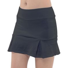 Ready to add a little style and fun fashion to your game? The Dizzy Pickle - Classic Pickleball Skort is sure to do just that, with a flattering skirt that feeds into a pleated flair that allows for movement as you play. It also has a flattering waistband and built-in shorties with ball and phone pockets on each side. The undershorts have been designed with a complementary pattern that adds a touch of whimsy. The fabric of this skort is lightweight while maintaining breathability to keep you com Black Short Tennis Skirt, Black Stretch Tennis Shorts, Black Stretch Shorts For Tennis, Black Sporty Bottoms For Cheerleading, Sporty Black Bottoms For Cheerleading, Sporty Black Skort For Cheerleading, Sporty Black Cheerleading Skort, Casual Black Athletic Shorts For Cheerleading, Black Moisture-wicking Short Tennis Skirt