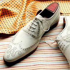 White Men Custom Made Brogue shoes leather Top Quality Shoe Men Wedding shoes sold by Lajuria on Storenvy Quality Leather Boots, Brogues Style, Wingtip Oxford Shoes, Men's Wedding Shoes, White Leather Shoes, Oxford Brogues, Custom Design Shoes, Wingtip Oxford, Oxford Shoes Men