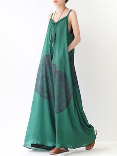 Sku CY-!88573 Material Polyester Style Loose , Wide Leg Feature Printed , Asymmetric Neckline Spaghetti-neck Occasion Urban , Vintage , Stylish Selection Seasons Summer Type Jumpsuits Color GREEN,BLUE Size FREE SIZE Please consult the size chart we provide for this item's measurements to help you decide which size to buy.Please note: There may be 1-3cm differ due to manual measurement.CMINCH Bust Length FREE SIZE 115 139 Spring Green V-neck Jumpsuits And Rompers, Green V-neck Jumpsuits And Rompers For Spring, Casual Asymmetrical Jumpsuits And Rompers, Fitted Green Jumpsuit With Spaghetti Straps, Green Fitted Jumpsuit With Spaghetti Straps, Green Fitted Spaghetti Strap Jumpsuit, Green Jumpsuits And Rompers For Summer, Green V-neck Jumpsuit For Summer, Summer Green Jumpsuits With Spaghetti Straps