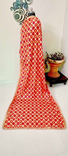 Cotton  Phulkari duppta Bandhej Cotton Phulkari dupatta with full heavy Embroidered Mirror Work Scarve Size 2.5 mitr Embroidered Phulkari Embroidery  Phulkari Means Flowers Especially Worn During Marriages and Functions Handmade embroidered Good Quality Always Dupatta Transitional Red Dupatta With Chikankari Embroidery, Fitted White Jamawar Dupatta, Transitional Red Chikankari Embroidery Dupatta, Transitional Red Chikankari Embroidered Dupatta, Traditional Churidar With Chikankari Embroidery In Banarasi Silk, Traditional Banarasi Silk Churidar With Chikankari Embroidery, Embroidered Orange Churidar For Wedding, Embroidered Fitted Dupatta For Puja, Fitted Embroidered Dupatta For Puja