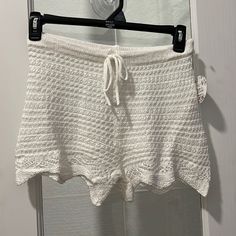 The Detail On These Shorts Is Exquisite! They Won’t Last In My Closet Long! Pair With Platforms And A Moto Jacket ! Crochet Lace Beach Bottoms For Summer, Summer Beach Crochet Lace Bottoms, White Crochet Beach Bottoms, White Crochet Bottoms For Beach, Crochet Lace Bottoms For Beachwear Vacation, Crochet Bottoms For Beach Vacation, Crochet Lace Beachwear Bottoms For Vacation, Crochet Lace Bottoms For Beach Vacation, Beachwear Bottoms With Crochet Lace For Vacation