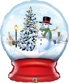 36 Snow Globe Foil Balloon by Pioneer Balloon Company and sold at Balloons123.com. Blow Up Snow Globes With Patmgwinfd, Christmas Inflatable Snow Globe, Winter Wonderland Themed Party, Winter Wonderland Party Theme, Holiday Balloons, Globe Design, 90th Birthday Parties, 100th Birthday Party, Balloon Company