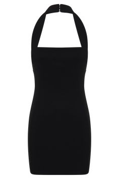 Revitalised classic.The AMELITA Suiting Halter Mini Dress is a stunning blend of sophistication and allure, perfect for any stylish occasion. This bodycon dress features a halter neckline that beautifully frames the shoulders, while the underbust panel seam and contour panel seams create a flattering silhouette. The dress includes a centre-back invisible zip with a hook & eye closure for a seamless fit and a back vent for ease of movement. With its straight shape and mini length, the Amelita Sui Black Tailored Mini Dress, Chic Black Halter Mini Dress, Black Mini Dress Halter, Black Halter Neck Mini Dress Lined, Fitted Halter Neck Mini Dress With Built-in Bra, Halter Mini Dress, Halter Neckline, Mini Black Dress, Latest Fashion Trends