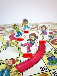 a board game with people playing on it