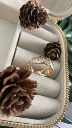 "ITEM DETAILS ❆All our jewelry are hand made with Love. ❆Material: 14K Gold ( 585). ❆Available colors: Gold, Rose Gold, White Gold. ❆Available Sizes: Look Size Option (Contact for different sizes) ❆Each item is made to order ❆ DO YOU LIKE THIS RING? ❆ You can get more information about it below but if you have any questions, just click the \"Message Sergen Vural \" button and I will be very happy to hear from you ☺ PACKAGING ❆Comes ready to gift in a beautiful jewelry box. ❆It comes with a speci Handmade Gold Diamond Rings, 14k Gold Chain Ring Fine Jewelry Gift, Fine Jewelry 14k Gold Chain Ring Gift, 14k Gold Chain Ring With Diamond Accents, Gift, Gift 14k Gold Chain Ring Fine Jewelry, Infinity Shaped 14k Gold Diamond Ring Gift, Elegant Sterling Silver Chain Ring Gift, 14k Gold Infinity Diamond Ring Gift, Diamond Chain Ring Gift