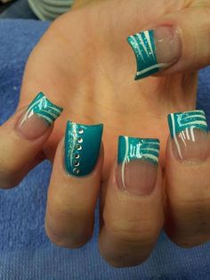 75 MindBoggling French Tip Nail Design Ideas NailDesignCode Finger Nails, Nails And Toes, Her Nails, Get Nails, Nails And Hair, Nail Stuff, Cool Nails