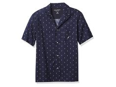 Nautica Short Sleeve 100% Cotton Soft Woven Button Down Pajama Top - Men's Pajama : Maritime Navy : 100% Cotton China Machine wash Bottom sold separately Button-front closure with a classic notched lapel Short sleeves; pocket at chest A classic fit with easy, relaxed styling J Class at chest Classic sleep shirt crafted in a breathable fabrication and with a classic, easy fit Casual Camp Shirt With Lapel Collar And Relaxed Fit, Casual Camp Shirt With Lapel Collar, Casual Cotton Camp Shirt With Lapel Collar, Cotton Relaxed Fit Camp Shirt For Daywear, Relaxed Fit Cotton Camp Shirt For Daywear, Relaxed Cotton Camp Shirt For Daywear, Summer Camp Shirt With Welt Pockets And Camp Collar, Relaxed Fit Button-up Camp Shirt For Daywear, Casual Shirt With Lapel Collar For Daywear