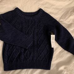 Perfect For Your Little Joy! Navy Blue Sweater Just In Time For The Cold Weather! Dark Blue Clothes, Navy Blue Clothes, Lucy Carlyle, Navy Knit Sweater, Navy Clothing, Star Wars Sweater, Zara Knitwear, Blue Clothes, Dark Blue Sweater