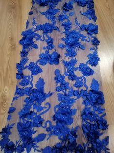 Royal Blue 3D lace, Bridal floral lace, 3D wedding lace, 3D embroidery lace ,Blue Fashion lace, Royal blue 3d fabric 3d Bridal blue lace Length 0,5 yard If you want to buy more than 3 yards of this lace, then contact me and I will offer you a better price! Composition: 20% Polyurethane 25% Polyester 20% Cotton 35% Silk Effect: 3D, Glitter, Mother-of-pearl, Hand-made Base: Tulle Product specifications: sewing Width: 149.00 cm or 58'' Length 0,5 yard Weight: 275 g / m2 Description 3d guipure with Blue Tulle Fabric With Floral Embroidery For Wedding, Blue Floral Embroidered Tulle Fabric For Wedding, Blue Tulle Fabric For Wedding, Blue Lace Tulle Fabric For Party, Blue Lace Tulle Fabric With Floral Embroidery, Elegant Blue Lace Tulle Fabric, Lace Tulle Fabric With 3d Flowers For Party, Party Tulle Fabric With 3d Flowers And Lace, 3d Fabric