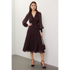 Brown floral satin (100% Viscose). Lining (100% Polyester). Wrap. Long sleeves. V-neck. Pull on. 49" from shoulder to hemline. Imported. Dark Fairytale, Floral Cocktails, Floral Cocktail Dress, Rent The Runway, Closet Designs, Brown Floral, Elegant Dress, Casual Looks, Polo Ralph