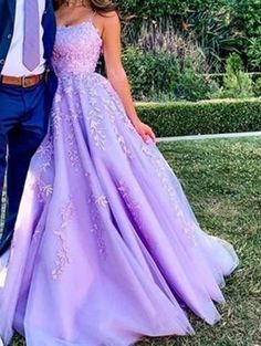 Lavender Fitted Prom Ball Gown, Fitted Lavender Ball Gown For Prom, Lavender Dress With Sweetheart Neckline For Prom, Lavender Sweetheart Neckline Prom Dress, Princess Style Sleeveless Evening Dress For Banquets, Lavender Party Gown With Sweetheart Neckline, Purple Tulle Dress For Banquet, Lavender A-line Wedding Dress, Princess Style Lavender Gown For Party