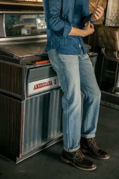 Our premium denim is inspired by the classic vintage blue jean. Our Premium Japanese 4-Way Stretch Selvedge denim story starts in Japan where our fabric is developed at one of the oldest denim mills. We blend a unique 4 way stretch material with selvedge denim to create a specific amount of stretch and comfort you wouldn’t typically get with selvedge denim. This 360 degree of stretch gives the wearer comfort from every angle no matter what they are doing. Our 4-Way Stretch selvedge fabric is wea Product Development, Los Angeles Homes, Men In Uniform, Selvedge Denim, Premium Denim, Blue Jean, Classic Vintage, Denim Fabric, 360 Degree