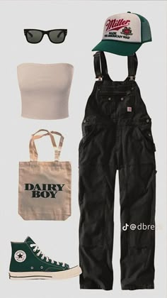 Dress As Your Favorite Artist, Style Board Fashion Layout, Baggy Overalls Outfit, Brewery Outfit, Outfit Inspo Collage, Polyvore Outfits Aesthetic, Rainy Spring Outfit, White Shoes Outfit, Streets Of Tokyo