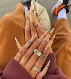 Exotic Nails, Name Ring, Bling Acrylic Nails, Square Acrylic Nails, Coffin Nails Designs, Fire Nails, Dream Nails, Pretty Acrylic Nails, Dope Nails