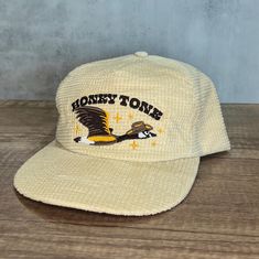 My Honky Tonk design is now available on this super unique waffle patterned corduroy hat! You're sure to get lots of compliments when wearing this hat out and about.  As always, designed, digitized, and embroidered by me in my studio in Oregon! Each hat is made to order and made with the highest quality thread. If you're looking for a product made by the person who designed it, you've come to the right place!  Please note: these hats are somewhere in between a flat bill and a curved bill. The brim can bend quite a bit to suite your preference.  Hat specs:  5 panel  Waffle Corduroy Fabric Plastic Snapback Clasp Mesh Liner One Size Fits All I understand that it's hard to know if a hat fits until you try it on, I accept returns on all hat purchases, buyer pays for return shipping. Only availa Corduroy Hat, Hat Fits, Honky Tonk, Corduroy Fabric, I Understand, Out And About, It's Hard, Trucker Cap, One Size Fits All