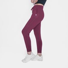 Weekend Joggers - Mulberry – Senita Athletics Athletic Joggers, Mulberry Color, Sportswear Leggings, Camo Pants, Colored Pants, Black Camo, Adjustable Waistband, Womens Sweatpants, Athletic Wear