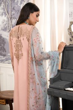 Luxurious Peach Shade Embroidered Pakistani Salwar Kameez Suit Indian Wedding Dresses, Pakistani Salwar, Pakistani Salwar Kameez, Pakistani Wedding Dresses, Pakistani Dress, Indian Wedding Dress, Pakistani Wedding, Wedding Guests, Top Priority