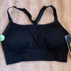 Champion Seamless Sports Bra. Nwt. Black Size Xs (Fits 30ab, 32a) Duo Dry Moisture Wicking Removable Cups Adjustable Straps I Ship Daily M-F. If Purchase Is Made After 4pm Est It Will Ship The Next Day. Sporty Black Sports Bra With Built-in Bra, Racerback Sports Bra With Light Support, Racerback Sports Bra With Seamless Design, Black Seamless Sleeveless Sports Bra, Casual Light Support Bra For Gym, Casual Gym Bra With Light Support, Seamless Gym Bra, Black Sports Bra With Seamless Stretch Construction, Black Stretch Sports Bra With Seamless Construction