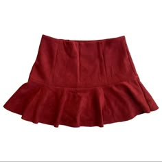 Lavand Faux Suede Burgundy Mini Skirt In Medium Burgundy Mini Skirt, Burgundy Lined Mini Skirt, Chic Red Skort For Fall, Burgundy Mini Skirt With Lining, Burgundy Mini Skirt With Lined Detail, Red Ruffled Skirt For Night Out, Chic Burgundy Lined Skirt, Fitted Lined Burgundy Mini Skirt, Fitted Burgundy Lined Mini Skirt