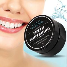 Poudre de charbon actif blanchissante 100% bio. Plusieurs techniques de blanchiment des dents vous permettront de retrouver un beau sourire tout blanc en un rien de temps. La poudre de charbon blanchissante "Teeth Whitening" est une solution de haute qualité 100 % naturelle pour un sourire plus blanc et plus lumineux. Activated Charcoal Teeth Whitening, Black Teeth, Whitening Strips, Charcoal Toothpaste, Teeth Whitening Toothpaste, Teeth Whitening Gel, Charcoal Teeth Whitening, Charcoal Powder, Teeth Whitening Pen