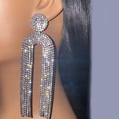 Beautiful Earrings Selling From My Boutique Long Chandelier, Bridal Party Jewelry, White Gold Hoops, Bling Earrings, Glitter Earrings, Fall Earrings, Vintage Bridal, Party Jewelry, Drop Earring