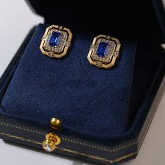 Featuring a delicate square design, these matte gold square hollow diamond wrapped sapphire stud earrings are crafted in matte gold with intricate diamond detailing and a stunning sapphire in the center. Unique cutout patterns add a modern touch to a classic silhouette. Metal: 18K Recycled Gold Plated Vermeil on Recycled Sterling Silver Gemston: Diamond,Cubic Zirconia Earring Diameter: 15mm Single Weight: 3.5g Sapphire Stud Earrings, Sapphire Earrings Studs, Edison Pearls, Sapphire Studs, Cubic Zirconia Earrings, Tiger Eye Stone, Recycled Gold, Recycled Sterling Silver, Square Design