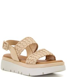 From Dune London&#x2C; the Lorris Woven Leather Platform Sandals feature:Leather upperBuckle closureUnlined upper constructionSynthetic outsoleApprox. 1.5" platform wedge heightImported. Leather Sandals With Woven Sole And Ankle Strap, Leather Ankle Strap Sandals With Woven Sole, Leather Double Strap Wedge Sandals For Spring, Woven Leather Ankle Strap Sandals, Beige Leather Sandals With Woven Sole, Spring Leather Sandals With Woven Sole, Beige Woven Leather Sandals With Round Toe, Open Toe Woven Leather Sandals, Leather Wedge Sandals With Woven Leather Ankle Strap