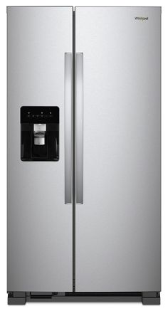 the side by side refrigerator is stainless steel