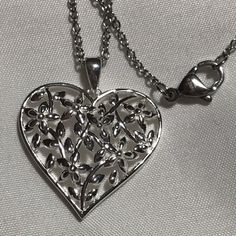 Great Gift For A Teen!!! Sterling Silver Open Scrollwork Heart. Originally Had No Chain But I Added A Stainless Steel 20” Chain So It’s Ready To Wear. About 3/4” High And 1” Wide So It Will Get Noticed. Nwot Happy Poshing!!! Mermaid Artwork, Boho Lifestyle, Sterling Silver Heart Pendant, Silver Heart Pendant, A Teen, Sterling Silver Heart, Silver Heart, Heart Pendant, Womens Jewelry Necklace