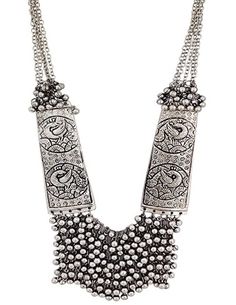 Oxidise Silver Plated Long Necklace, Indian Jewelry, Gift for her, Silver jewelry, Temple Jewelry, Beads , Ghunguru Necklace set.  These stylish Jewelry set from JewelryTrack will certainly leave you spellbound. These Jewelry set have an excellent finish and gives out an exquisite sense of style. If you are looking for an amazing Fashion Jewelry set for special occasions such as Anniversary, Engagement, Party, Wedding or for gifting , then your search ends here. Mortar Pestle, Traditional Necklace, Basalt Stone, Oxidised Silver Jewelry, Beads Design, Oxidized Necklace, Indian Necklace, Indian Jewelry Sets, Layered Necklace Set