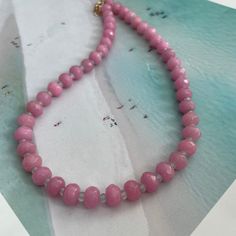 If you are a pink girl…you’ll fall in love with this one!! Bubblegum gemstones separated by translucent mint stones. 16” + 2” extender Mint Necklace, Girl Tribe, Bubblegum Necklace, Bubble Gum, Gemstone Necklace, Pink Girl, Fall In Love, In Love, Mint