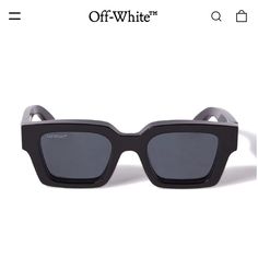 Off-White Virgil Sunglasses. In Excellent Condition. Comes With The Original Box And Pouch And Never-Opened Cleaning Cloth. Used Only Twice. The Off-White Virgil Sunglasses Return Season After Season. Named After Virgil Himself, The Virgil Is The Most Iconic Off-White Eyewear Style With Its Architectural Lines And Modern Feel. No Frame Better Embodies The Spirit Of The Brand. Black Virgil Square-Frame Sunglasses Featuring Signature Arrows Motif, Logo Plaque At The Arm, Square Frame And Tinted Lenses. Optic White Square Frame Sunglasses With Uv Protection, Rectangular Tinted Sunglasses In Optic White, Offwhite Sunglasses, Outdoor White Anti-reflective Shield Sunglasses, Off White Virgil, White Accessories, Square Frame, Eyewear Fashion, Colored Sunglasses