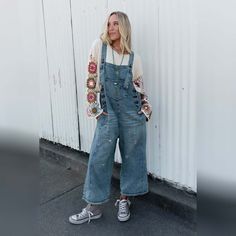 The newest addition to our High Hopes Overall Collection is the High Hopes Slouchy Denim Overalls with SIDE POCKETS! The same style you know and love, but now upgraded because they feature: Comfortable denim fabric with cute distressed details throughout Oversized, slouchy, loose overall silhouette for the ultimate comfort Wide pant legs at a cropped length Adjustable button straps (2 length options) for the perfect fit Functional 3 button closure details along both sides Convenient side pockets and patch pockets along the front bodice and along the backside Effortless boho outfit comfortable enough for all day wear! Oversized relaxed fit – if you are between sizes, please size down. Go - to, all - day comfort, ultimate boho outfit pair with: Dora Low Back Seamless Bralette, Britt Patchwor Cheap Light Wash Overalls With Pockets, Cheap Ripped Medium Wash Overalls, Cheap Denim Blue Overalls With Pockets, Cheap Washed Overalls, Affordable Light Wash Overalls With Pockets, Denim Blue Overalls With Button Closure, Cheap Denim Overalls With Pockets, Cheap Trendy Distressed Overalls, Cheap Baggy Denim Jumpsuit With Pockets