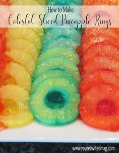 Pineapple Candy Recipe, Sliced Pineapple, Pineapple Jello, Beach Ball Party, Jello Mold Recipes, Jolly Ranchers Candy, Candied Pineapple, Pineapple Rings, Mexican Snacks