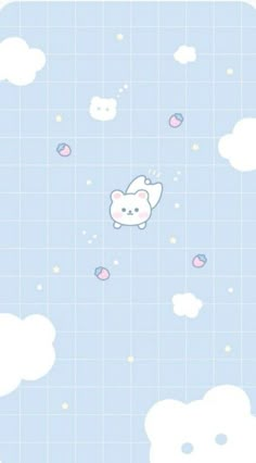 an animal is flying through the sky with clouds and stars on it's back