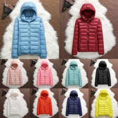 Top Rated Women Jacket Coat Duck Down Jacket Ultralight Hooded Puffer Jacket Warm Outwear, Womens-jacket Hooded Puffer Jacket, Duck Down Jacket, Types Of Jackets, Women Jacket, White Ducks, Duck Down, Jacket Coat, Top Rated, Dark Pink