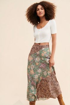 Rent Mixed Print Slip Skirt from Nuuly. Pick 6 items for $98/month. Free shipping + returns. Slip Skirt, Mixing Prints, Vintage Prints, Shopping List, Apparel Accessories, Jumpsuit, Skirt, Outfit Accessories, Free Shipping