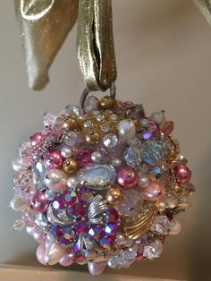 an ornament made out of beads and pearls