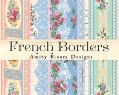 the front cover of french borders by amiy bloom designs