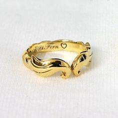 "✤THIS IS GOLD PLATE RING,THE SILVER RING THAT COVERED WITH LAYER OF GOLD OUTSIDE. ✤Made with .925 silver,will not tarnish. easy to clean and maintain. ✤Unique and personalized, You can add your name or quote. Make it only one piece on the world. ✤High Quality, Engraved ring with computer engraving machine. Many font design,consistently line and sharp. ✤More production technology, You can engrave its both inside and outside. ✤Elegance with the small price, Only gold layer cover on the silver rin Customized Gold Engraved Promise Ring, Customized Gold Engraved Wedding Ring, Adjustable Gold Ring For Anniversary, Custom Engraved Yellow Gold Ring For Anniversary, Elegant Customized Gold Engraved Ring, Customized Yellow Gold Rings For Anniversary, Customized Gold Engraved Elegant Ring, Elegant Customized Rings For Anniversary, Customized Elegant Rings For Anniversary