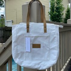 Questions? Leave A Comment Below! Chic White Bucket Canvas Bag, White Bags For Everyday Use In Summer, White Everyday Bags For Summer, White Canvas Shoulder Bag With Double Handle, Trendy White Canvas Bucket Bag, White Everyday Summer Bags, White Canvas Tote Shoulder Bag, White Canvas Shoulder Bag With Handles, Chic White Canvas Travel Bag