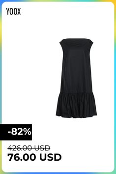 plain weave, no appliqués, solid color, collar with draped neckline, sleeveless, fully lined, no pockets , Color: Black , Size: 6 Draped Neckline, Plain Weave, Short Dress, Short Dresses, Little Black Dress, Solid Color, Size 6, Collar, Color