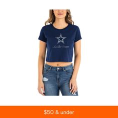 in stock Dallas Cowboys Gear, Navy Women, Sports Fan, Long Sleeve Knit, Dallas Cowboys, Tshirts Online, Screen Print, Shirt Online, Women Brands