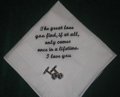 Personalized wedding handkerchief for either the bride or the groom 152S comes with a gift box and f Classic Rectangular Handkerchiefs For Gifts, Classic Rectangular Handkerchiefs As Gifts, Classic Handkerchiefs For Father's Day Gift, Elegant Personalized Wedding Handkerchiefs, Elegant Handkerchiefs For Anniversary And Mother's Day, Classic Personalized Handkerchiefs For Anniversary, Classic Personalized Handkerchiefs For Gifts, Classic Personalized Handkerchiefs As Gift, Classic Customizable Handkerchiefs For Gift